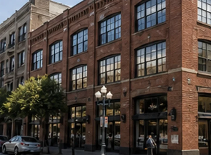 Illustrative Gaslamp Quarter downtown loft building